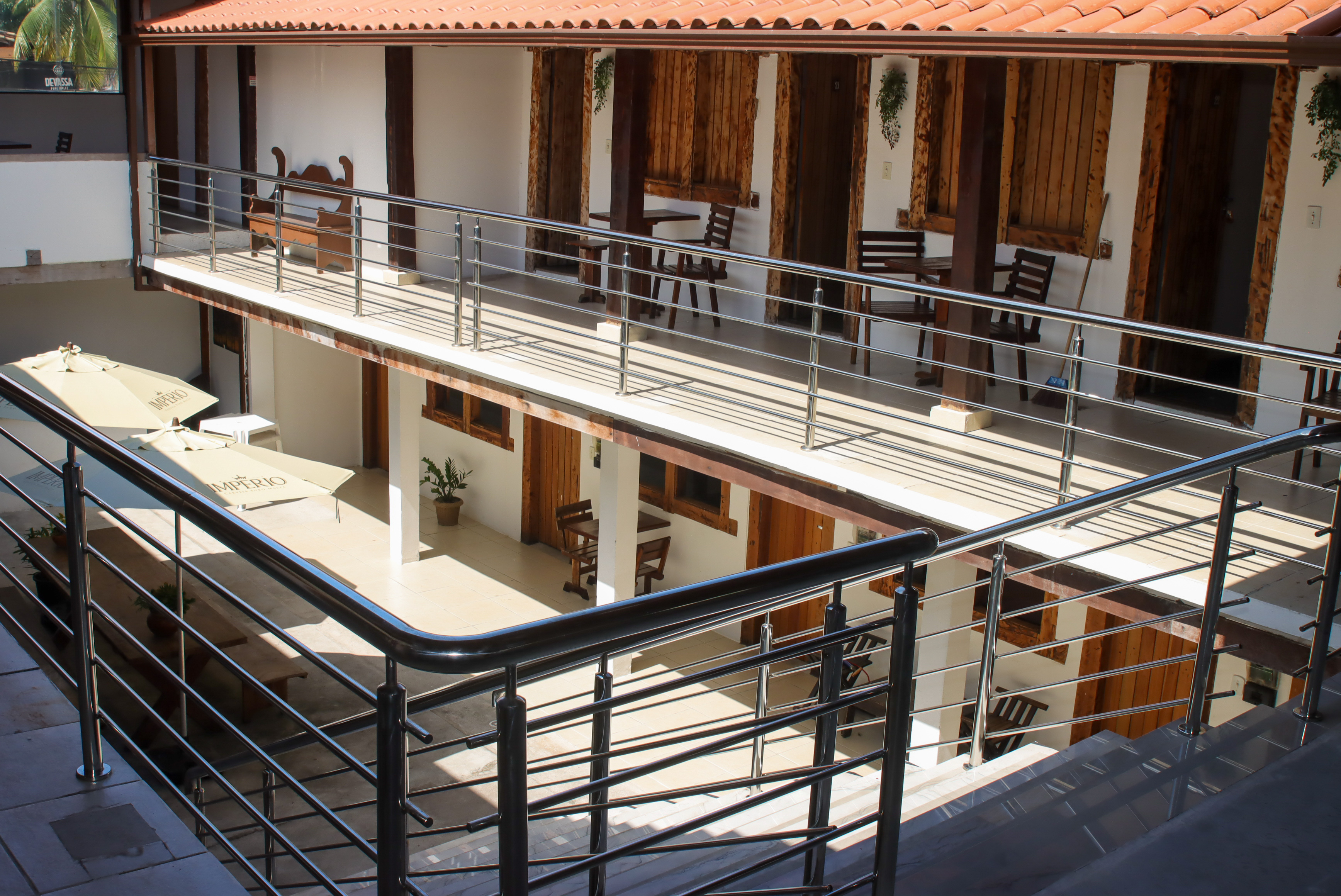 Área interna da Pousada Luz do Sol